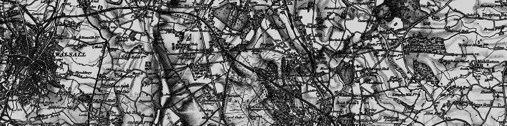 Old map of Bracebridge Pool in 1899