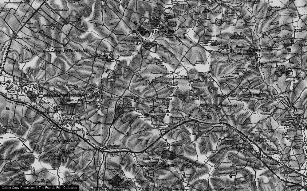 Old Map of Streetly End, 1895 in 1895