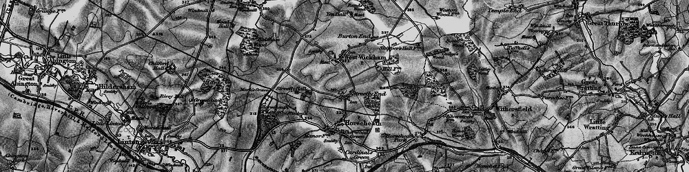 Old map of Streetly End in 1895