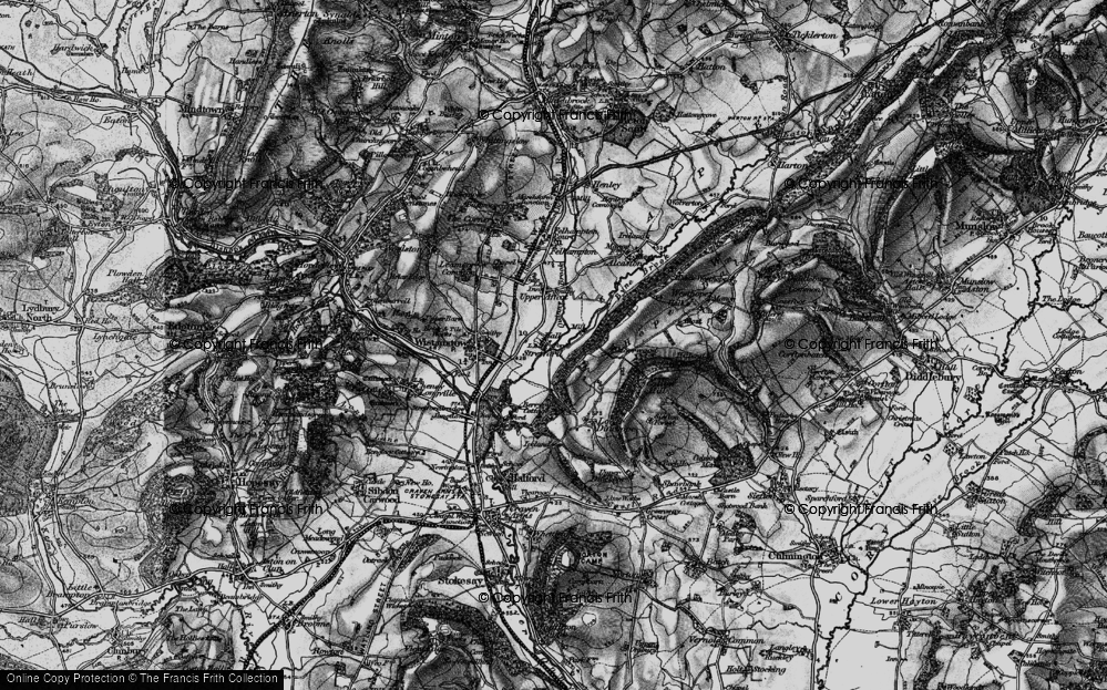 Old Map of Strefford, 1899 in 1899