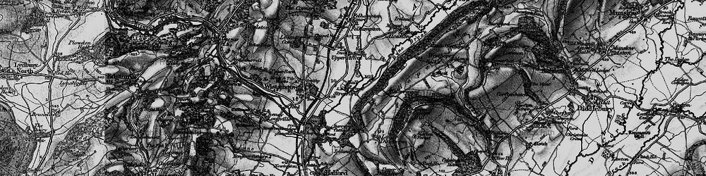 Old map of Strefford in 1899