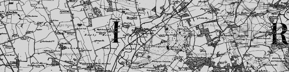 Old map of Strensall in 1898
