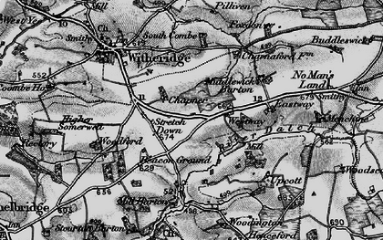 Old map of Stretch Down in 1898