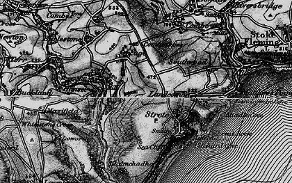 Old map of Strete in 1897