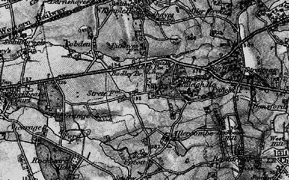 Old map of Strete Ralegh in 1898