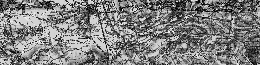 Old map of Wheelbarrow Castle in 1899