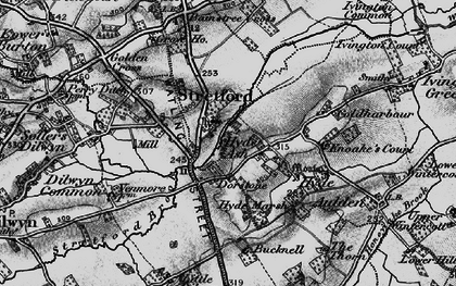 Old map of Stretford Court in 1899