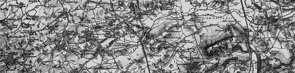 Old map of Bainstree Cross in 1899
