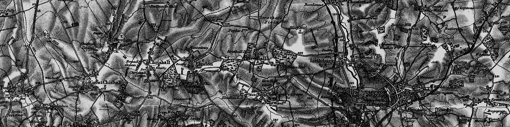 Old map of Strethall in 1896