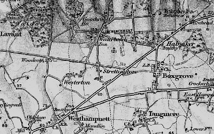 Old map of Strettington in 1895