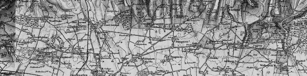 Old map of Strettington in 1895