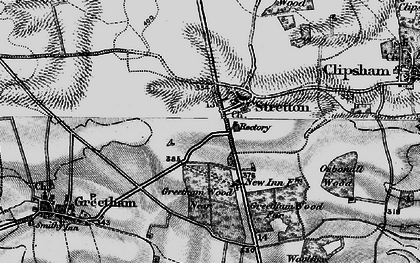 Old map of Woolfox Wood in 1895