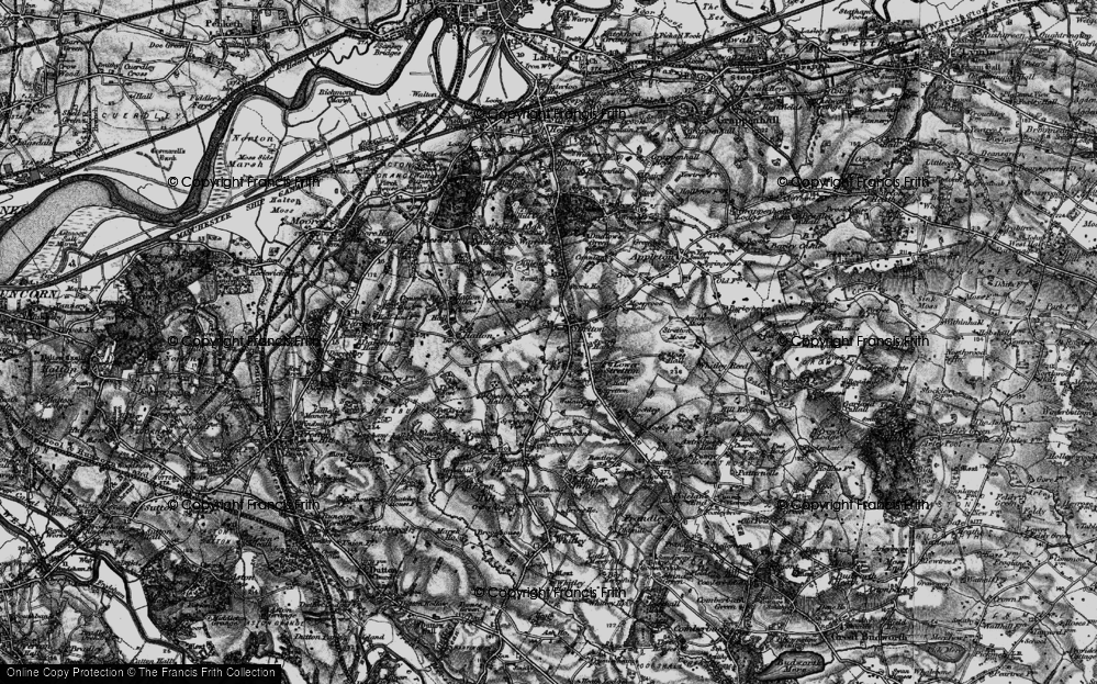 Old Map of Stretton, 1896 in 1896