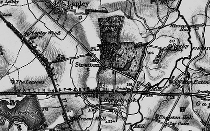 Old map of Stretton in 1897