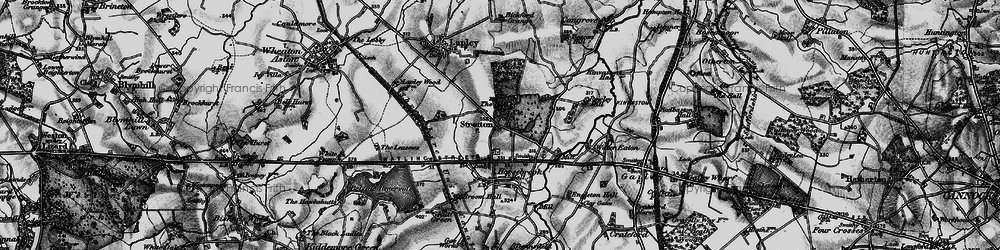 Old map of Stretton in 1897