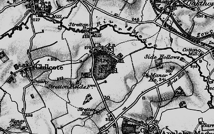 Old map of Stretton en le Field in 1895
