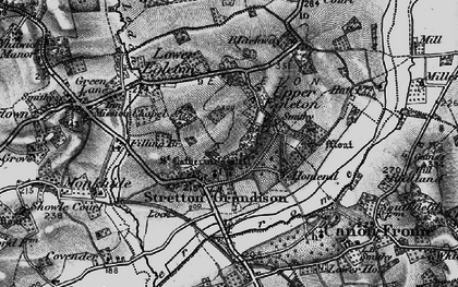 Old map of Stretton Grandison in 1898