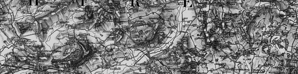 Old map of Stretton Grandison in 1898