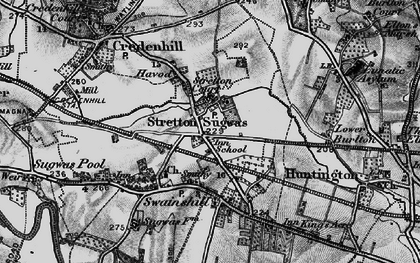 Old map of Stretton Sugwas in 1898