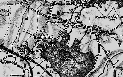 Old map of Stretton under Fosse in 1899