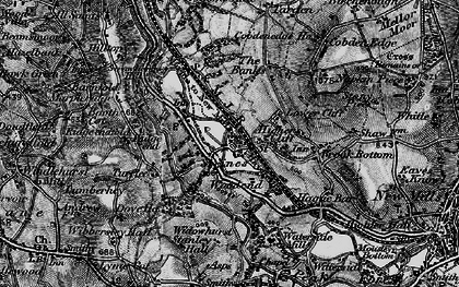 Old map of Strines in 1896
