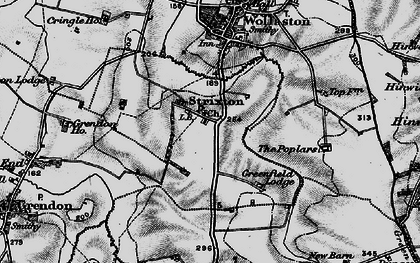 Old map of Strixton in 1898