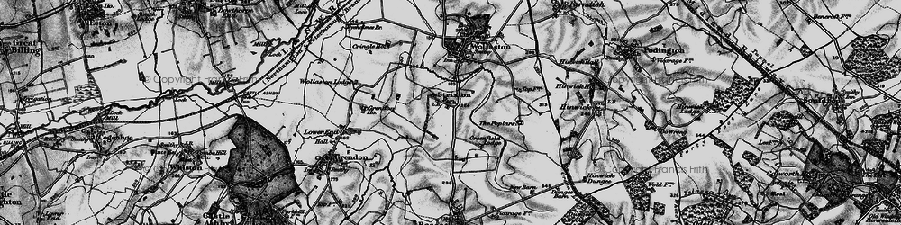 Old map of Strixton in 1898