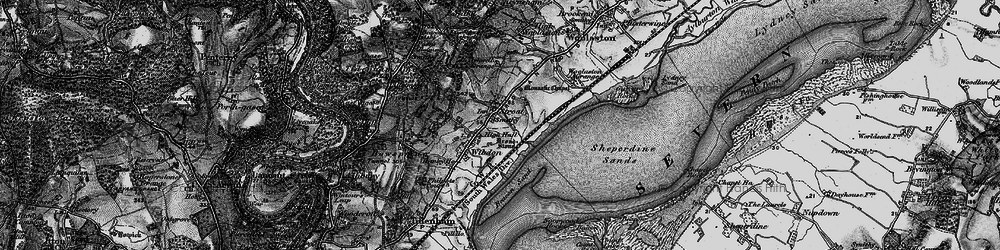 Old map of Ashwell Grange in 1897