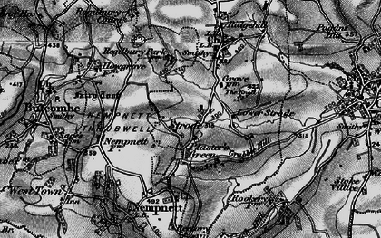 Old map of Strode in 1898