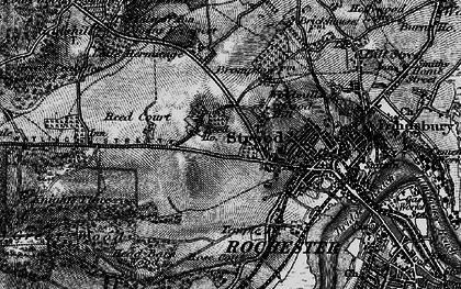 Old map of Strood in 1895