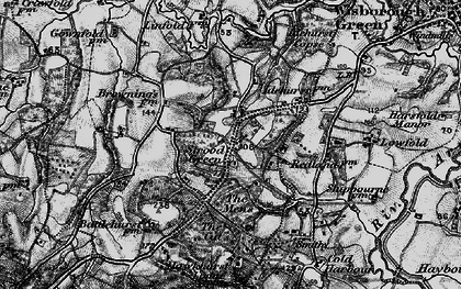 Old map of Burdocks in 1895