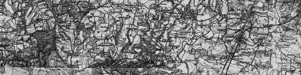 Old map of Burdocks in 1895