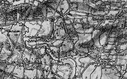 Old map of Strood Green in 1895