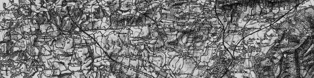 Old map of Strood Green in 1895