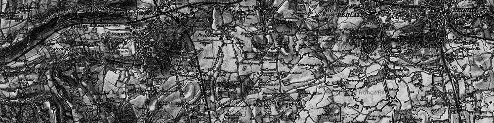 Old map of Strood Green in 1896