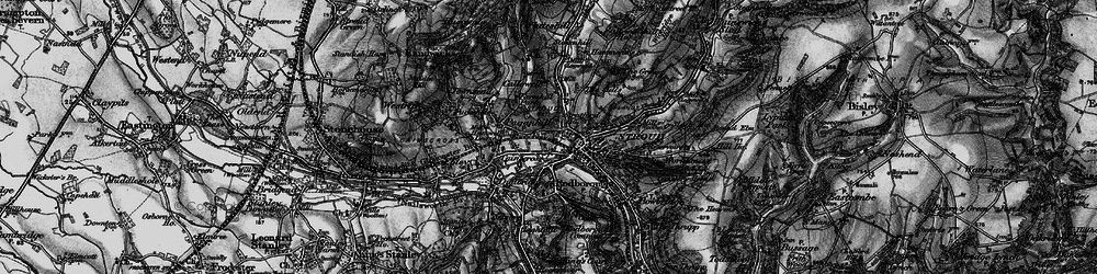 Old map of Stroud in 1897