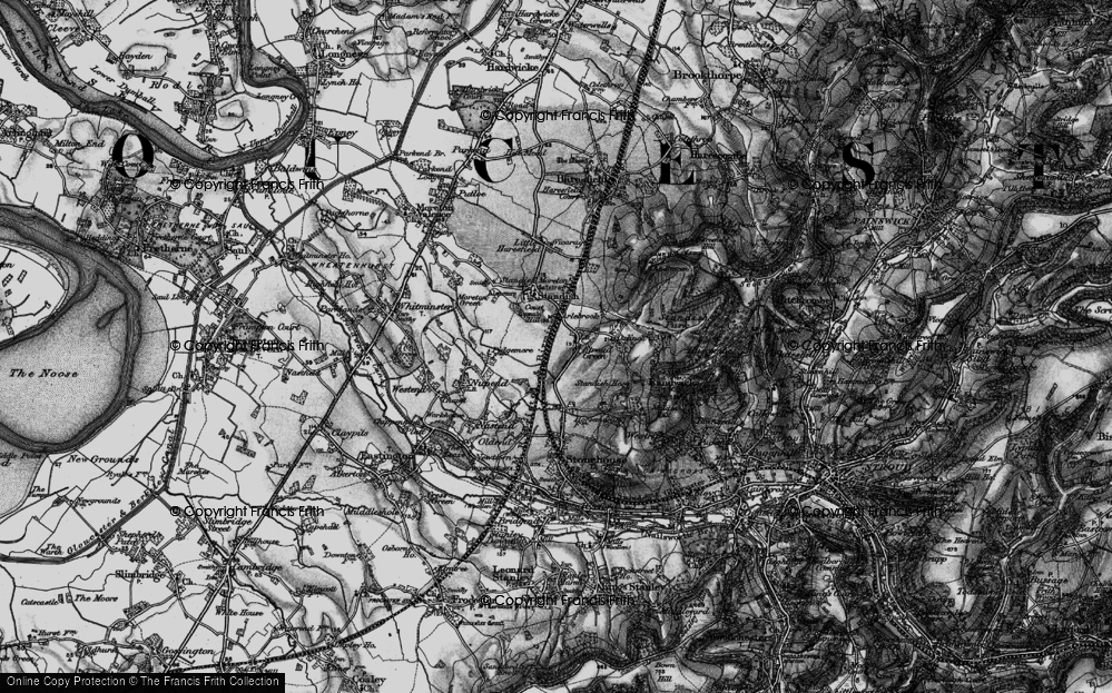 Old Map of Stroud Green, 1896 in 1896