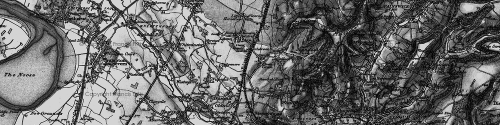 Old map of Stroud Green in 1896