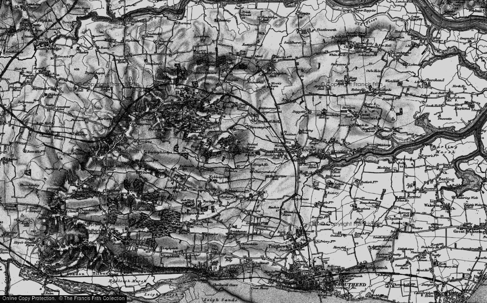 Old Map of Stroud Green, 1896 in 1896