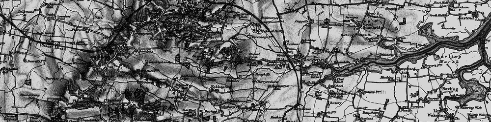 Old map of Stroud Green in 1896