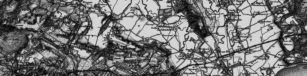 Old map of Strouden in 1895