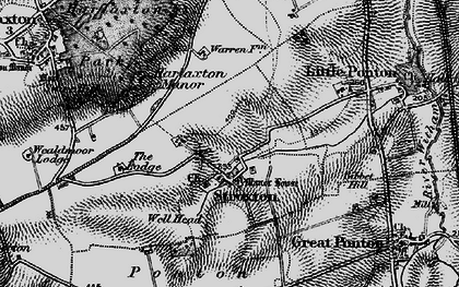 Old map of Stroxton in 1895