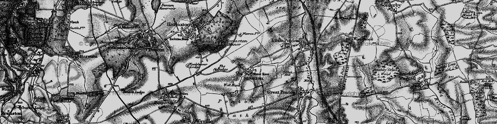 Old map of Manor Ho, The in 1895