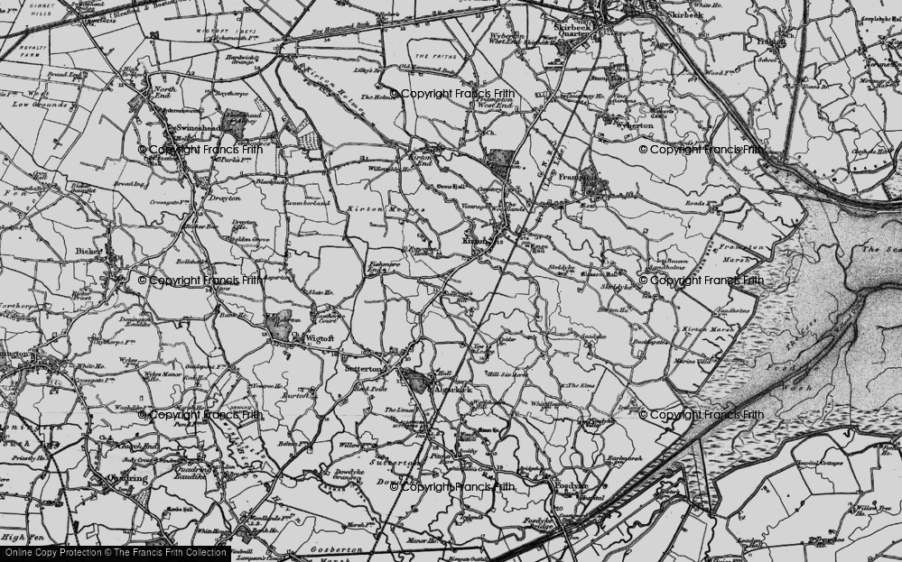 Old Map of Strugg's Hill, 1898 in 1898