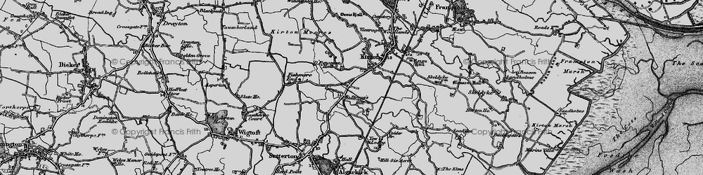 Old map of Strugg's Hill in 1898