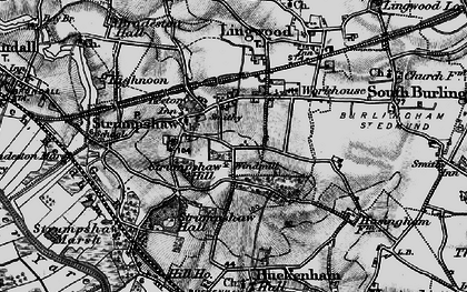 Old map of Braydeston Hall in 1898