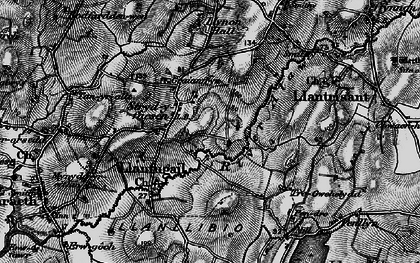 Old map of Afon Alaw in 1899
