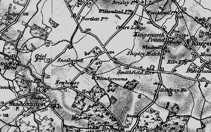 Old map of Blindgrooms in 1895