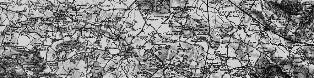 Old map of Stubb's Cross in 1895