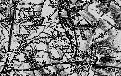 Old map of Stubber's Green in 1899